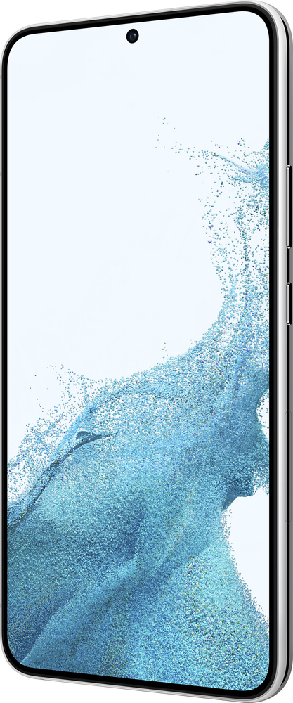 Left View: Samsung - Geek Squad Certified Refurbished Galaxy S22+ 128GB (Unlocked) - Phantom White