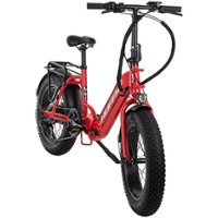 Huffy - 20-inch Centuric Folding E-Bike - Red - Front_Zoom