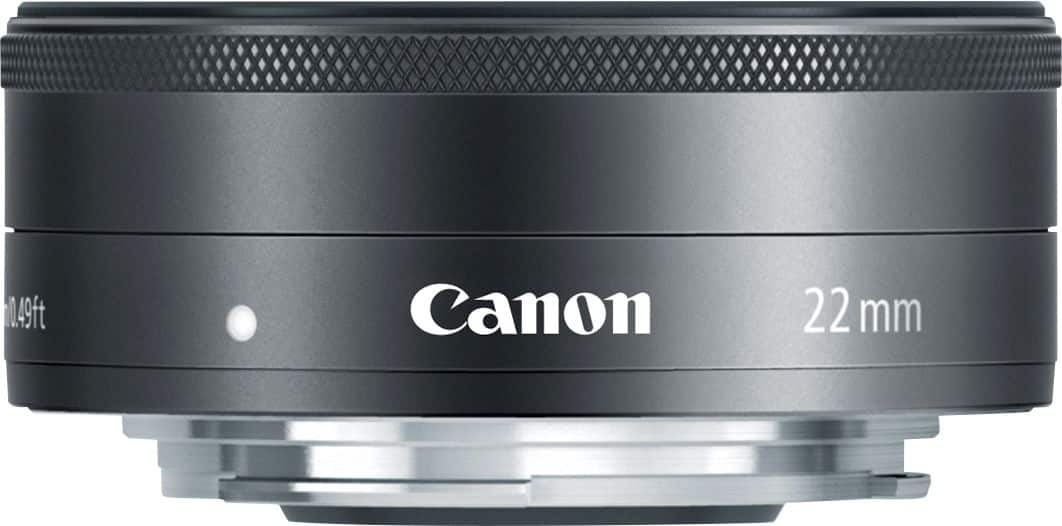 Canon - EF-M 22mm f/2 STM Standard Lens - Black