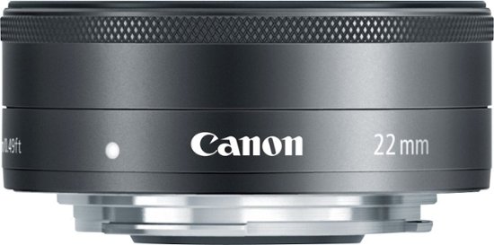 Front Zoom. Canon - EF-M22mm F2 STM Standard Lens for EOS DSLR Cameras - Black.