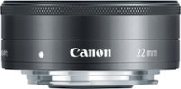 Canon - EF-M22mm F2 STM Standard Lens for EOS DSLR Cameras - Black - Front_Zoom