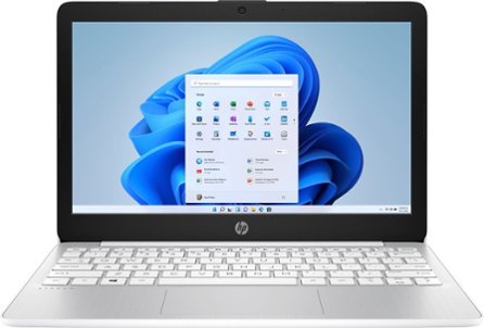 HP - Stream 11.6" Laptop - Intel Celeron - 4GB Memory - 64GB eMMC - Diamond White