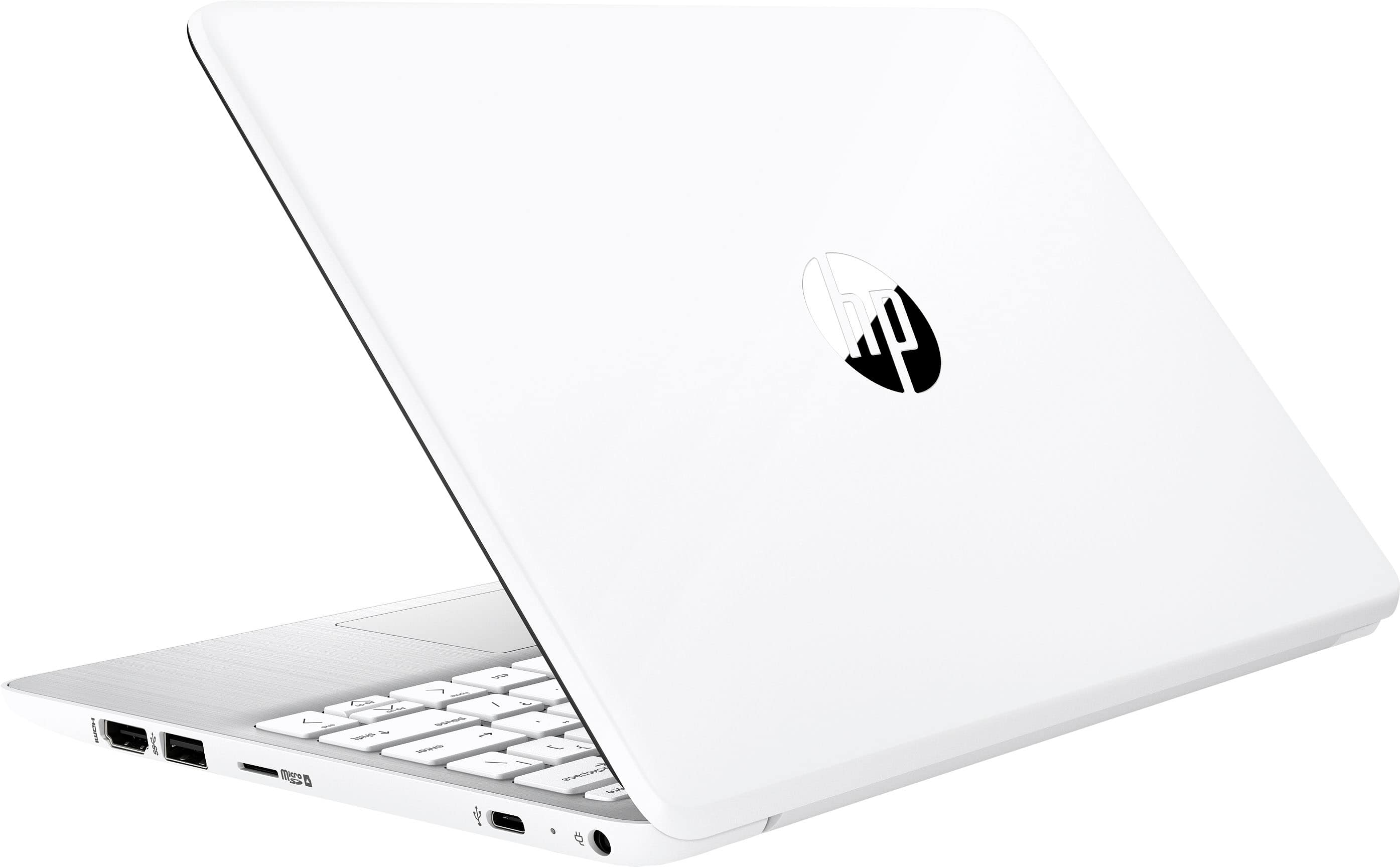 Alt View 1. HP - Stream 11.6" Laptop - Intel Celeron - 4GB Memory - 64GB eMMC - Diamond White.
