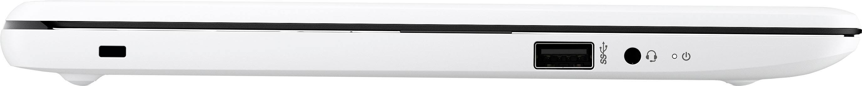 Alt View 4. HP - Stream 11.6" Laptop - Intel Celeron - 4GB Memory - 64GB eMMC - Diamond White.