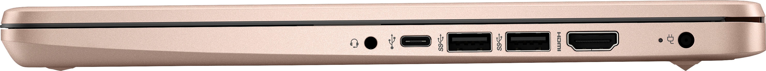 Alt View 3. HP - 14" Laptop - Intel Celeron - 4GB Memory - 64GB eMMC - Rose Gold.