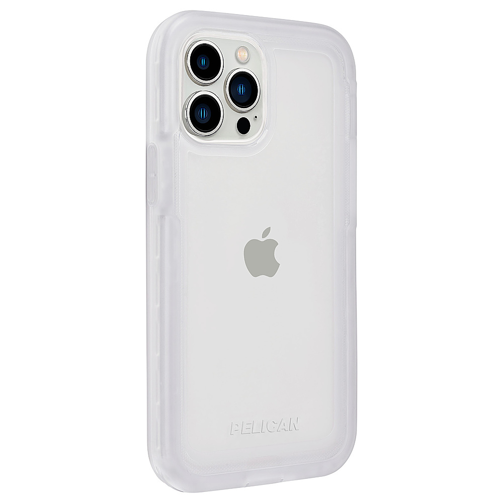 Angle View: Pelican - Marine Active Hardshell Case w/ Antimicrobial for iPhone 13 Pro - Clear