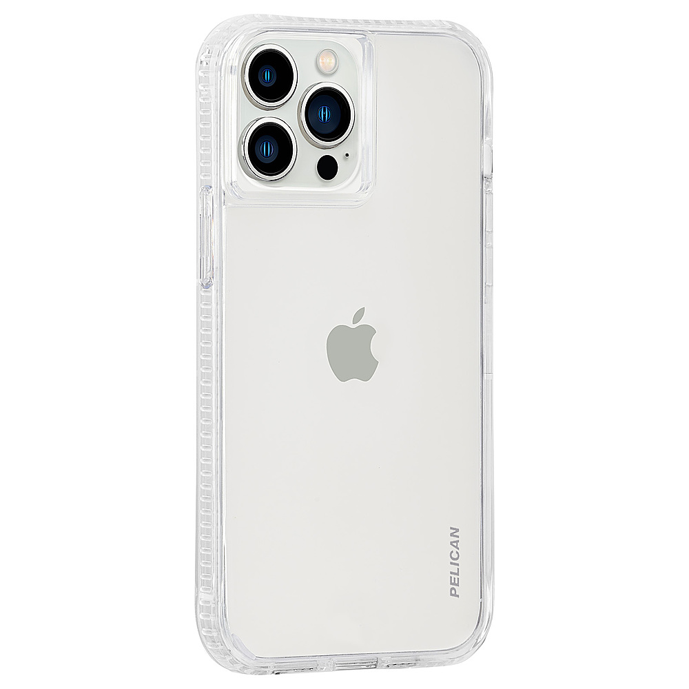 Angle View: Pelican - Ranger Hardshell Case w/ Antimicrobial for iPhone 13 Pro Max - Clear