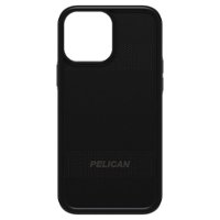 Pelican - Protector Hardshell Case w/ MagSafe w/ Antimicrobial for iPhone 13 Pro Max - Black - Front_Zoom