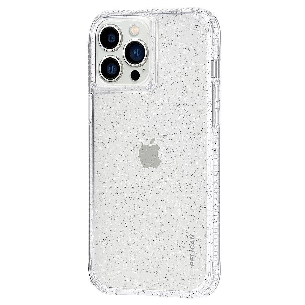 Left View: Pelican - Ranger Hardshell Case w/ Antimicrobial for iPhone 13 Pro Max - Sparkle