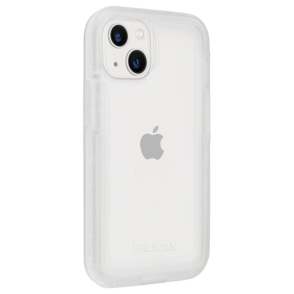 Angle View: Pelican - Voyager Hardshell Case w/ Antimicrobial for iPhone 13 - Clear
