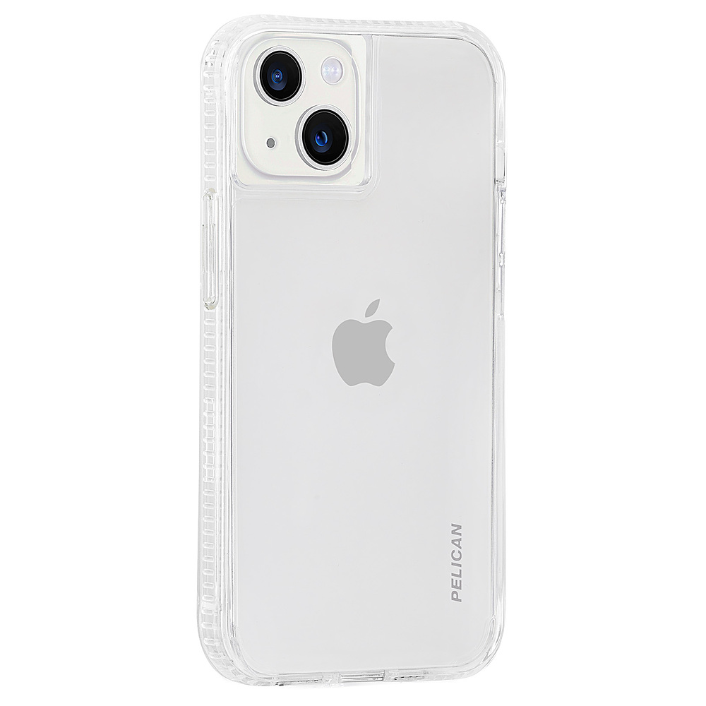 Angle View: Pelican - Ranger Hardshell Case w/ Antimicrobial for iPhone 13 - Clear