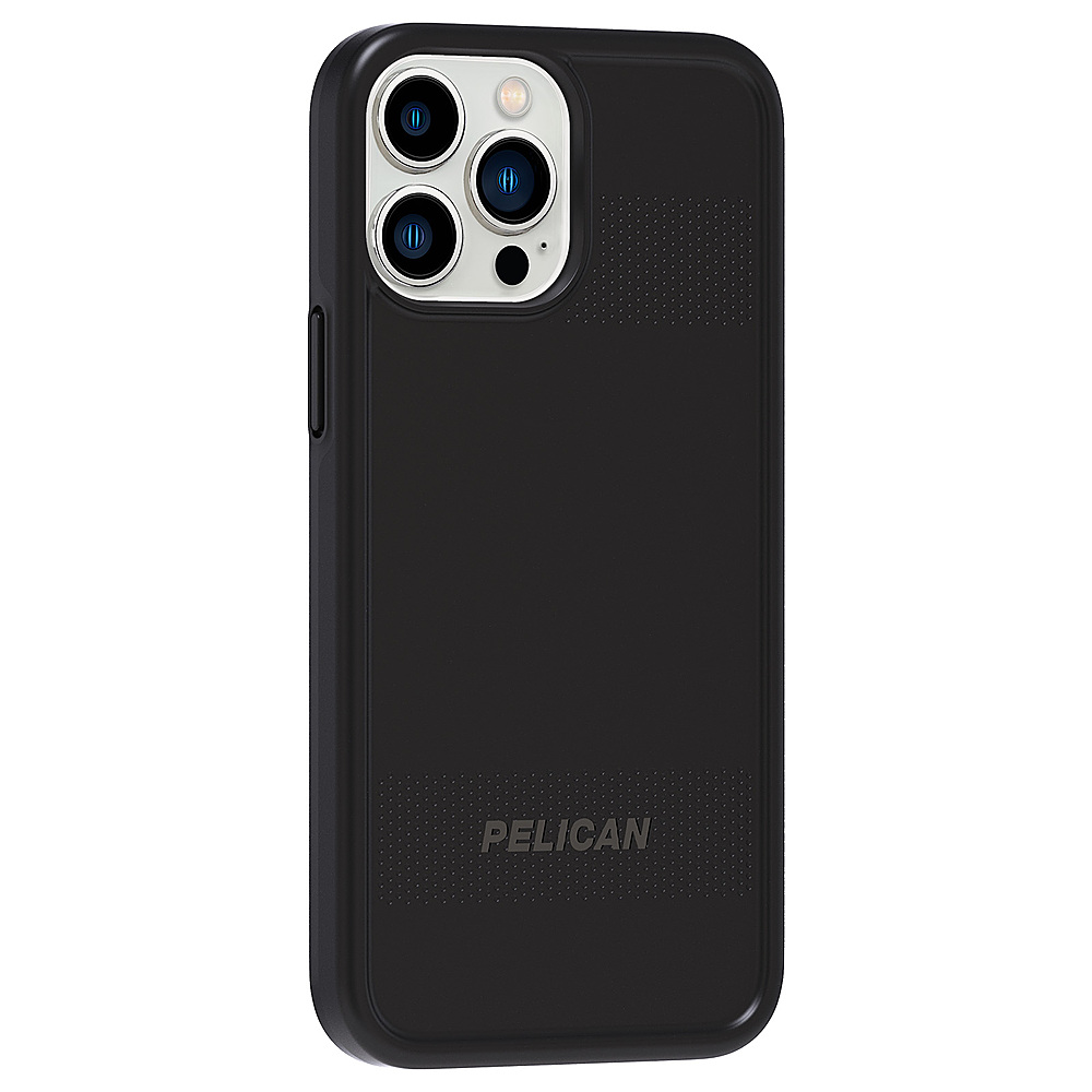 Angle View: Pelican - Protector Hardshell Case w/ Antimicrobial for iPhone 13 Pro - Black