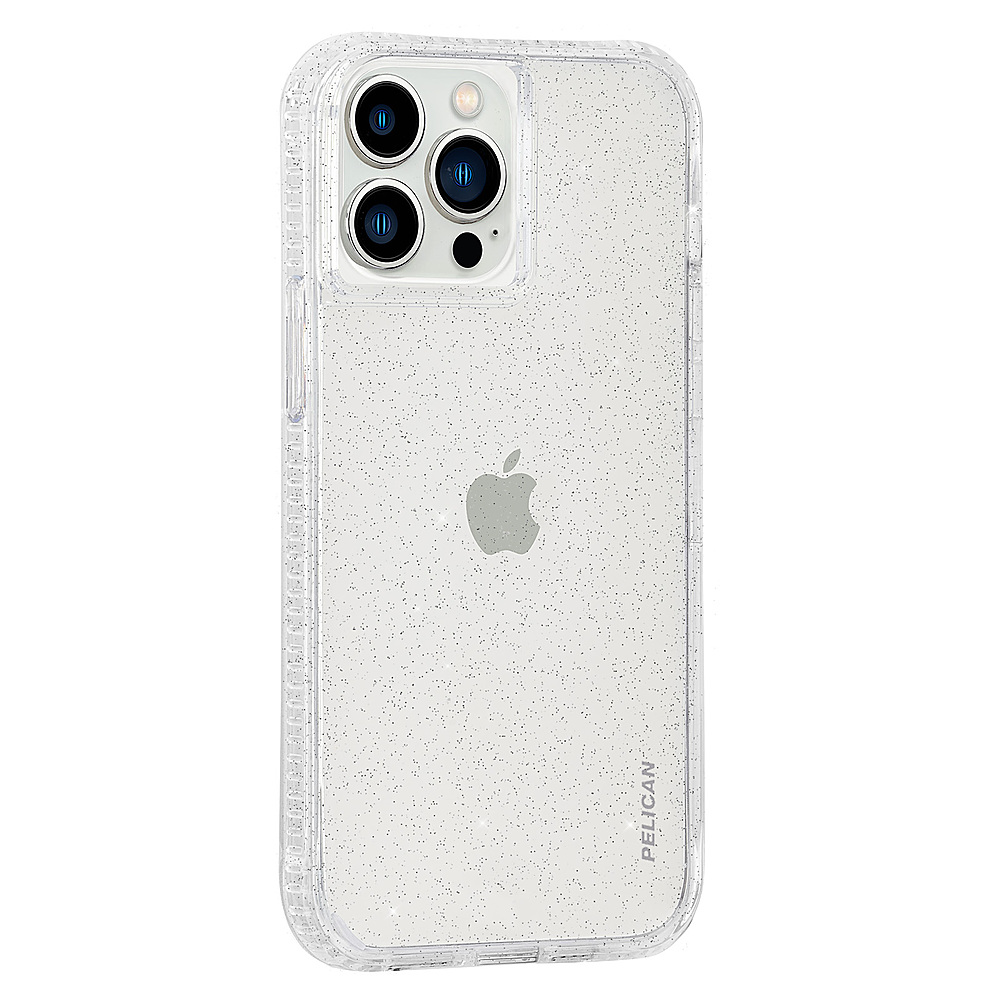 Angle View: Pelican - Ranger Hardshell Case w/ Antimicrobial for iPhone 13 Pro - Sparkle