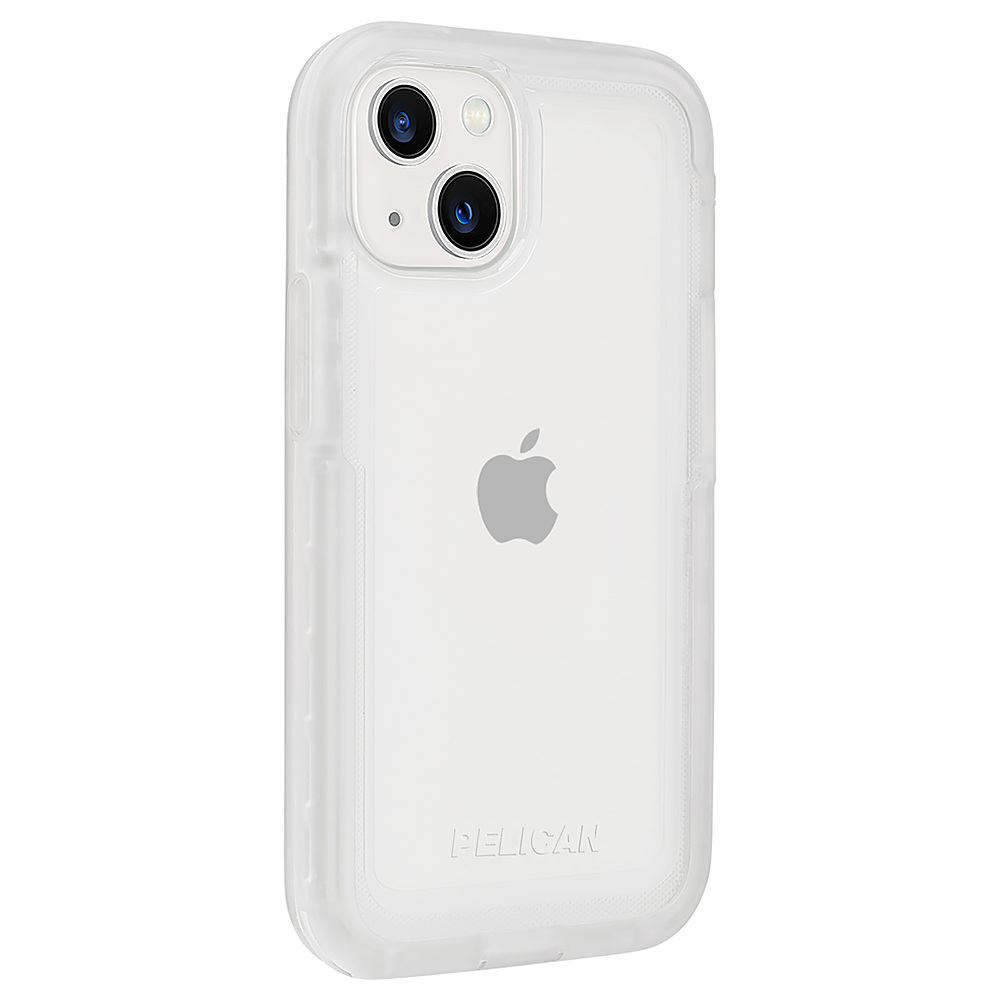 Angle View: Pelican - Marine Active Hardshell Case w/ Antimicrobial for iPhone 13 - Clear