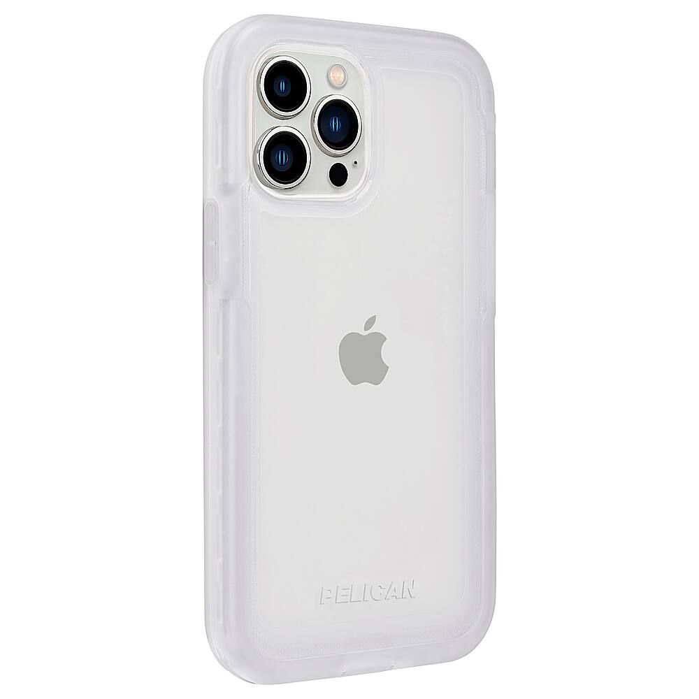 Angle View: Pelican - Marine Active Hardshell Case w/ Antimicrobial for iPhone 13 Pro Max - Clear