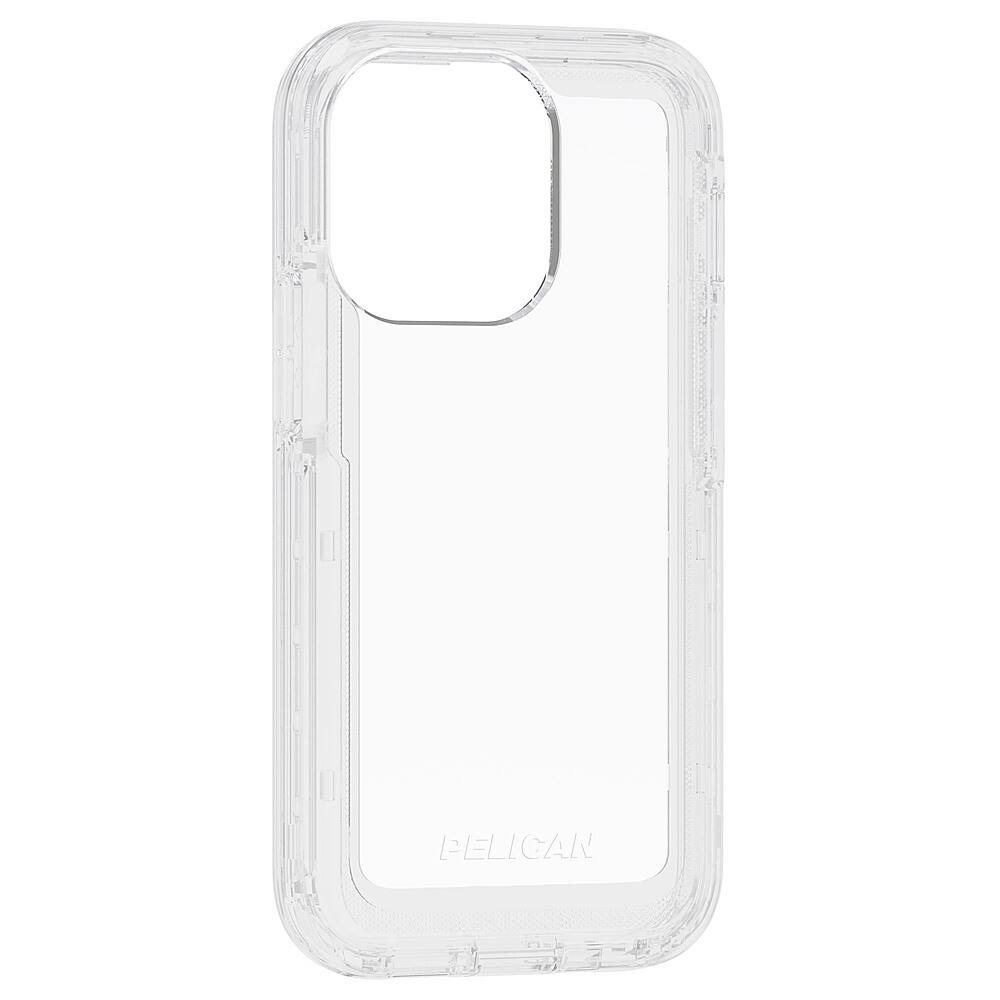 Angle View: Pelican - Voyager Hardshell Case w/ Antimicrobial for iPhone 13 Pro - Clear