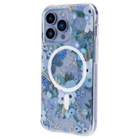 iPhone 13 Pro Rifle Paper Co. w/ MagSafe w/ Antimicrobial - Garden Party Blue - Angle_Zoom