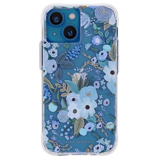 Rifle Paper iPhone 13 w/ Antimicrobial Garden Party Blue RP046732 ...