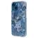 Left. Rifle Paper - iPhone 13 w/ Antimicrobial - Garden Party Blue.