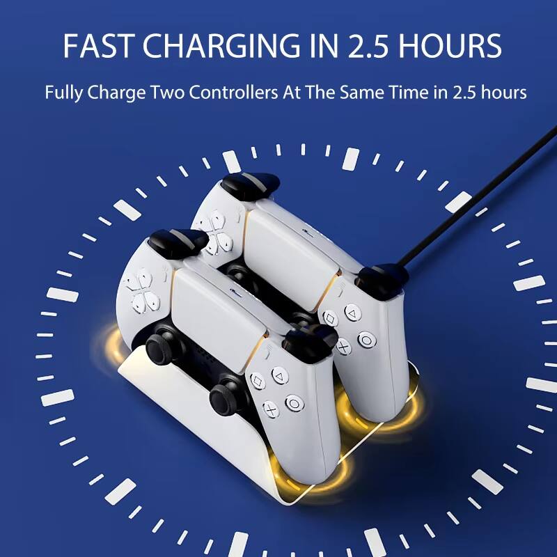 FAST CHARGING IN 2.5 HOURS  
Fully Charge Two Controllers At The Same Time in 2.5 hours