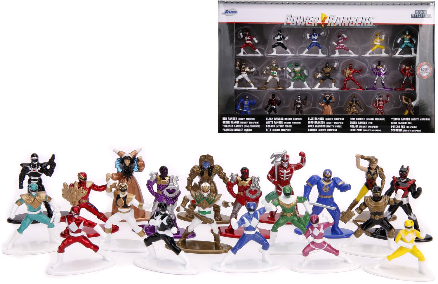 Jada Toys - Jada Nano Metalfigs Power Rangers 20 Pk Wave 1 - Multicolor
