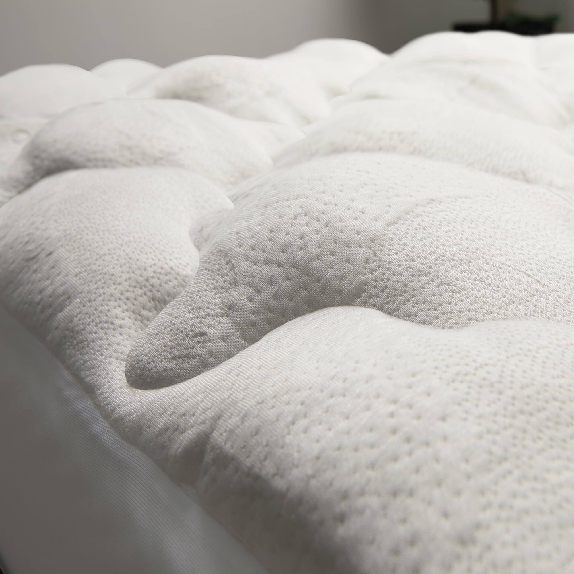 Front. Cheer Collection - Ultra Soft Bamboo Cooling Mattress Topper - Rayon from Bamboo Pillow Top Mattress Pad for Back Pain - Naturally Cooling - White.