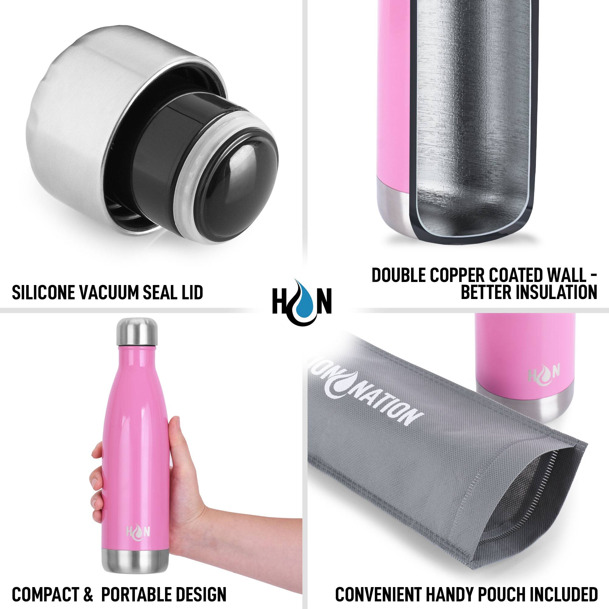 - SILICONE VACUUM SEAL LID
- DOUBLE COPPER COATED WALL - BETTER INSULATION
- COMPACT & PORTABLE DESIGN
- CONVENIENT HANDY POUCH INCLUDED