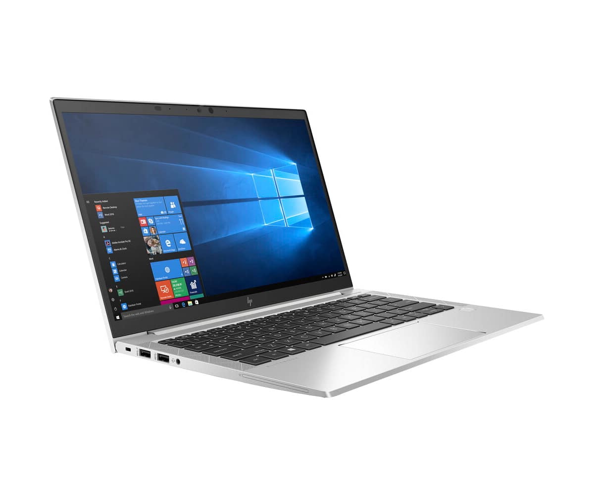 Angle. Metra - 830 G7 13.3" Refurbished 1920x1080 FHD - Intel 10th Gen Core i7-10610U - Intel UHD Graphics 620 with 32GB and 1TB - SSD - Silver.