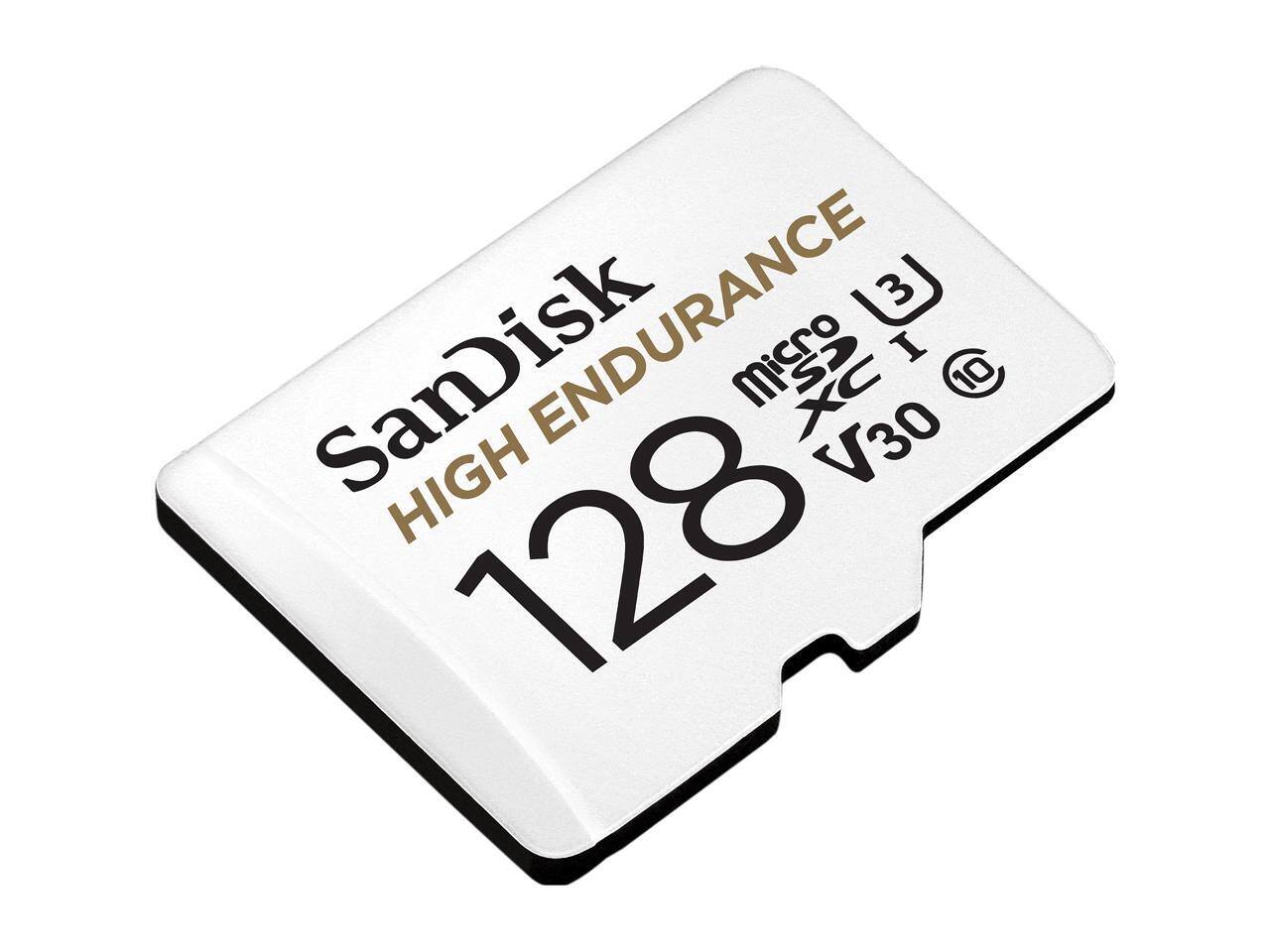 SanDisk  
HIGH ENDURANCE  
128GB  
microSDXC  
V30  
A1