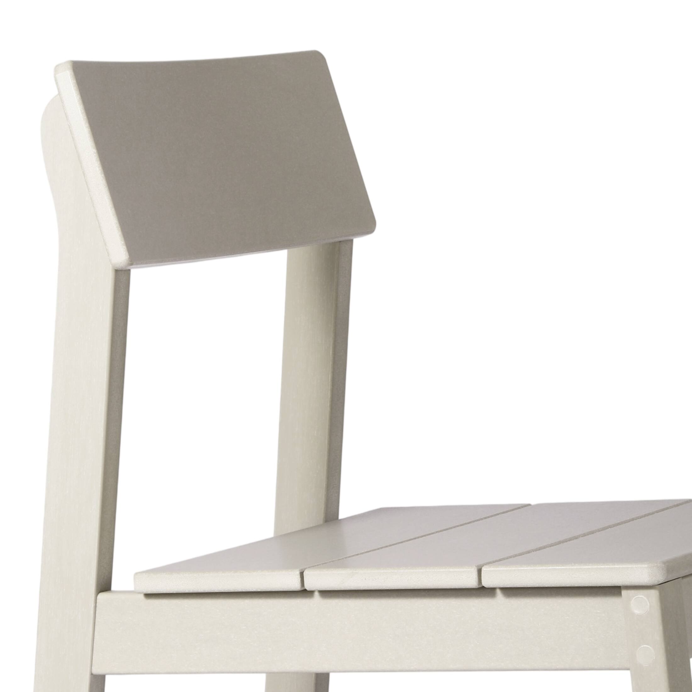 Alt View 2. WestinTrends - WestinTrends Paloma Modern HDPE Outdoor Armless Patio Dining Chairs (Set of 2) - Sand.