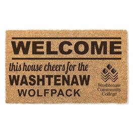 Jardine - Washtenaw Community College 18" x 30" Welcome Doormat - Brown