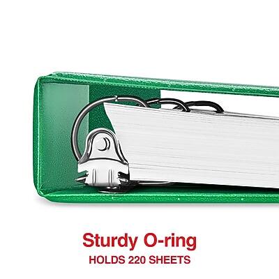 Sturdy O-ring  
HOLDS 220 SHEETS