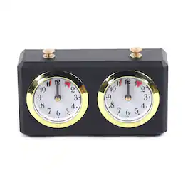 Stock Preferred - Mechanical Analog Chess Clock Timer - Black