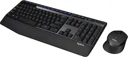 Logitech - MK345 Full-size Wireless Membrane Keyboard and Mouse Combo for PC, Laptop with Palm Rest - Graphite