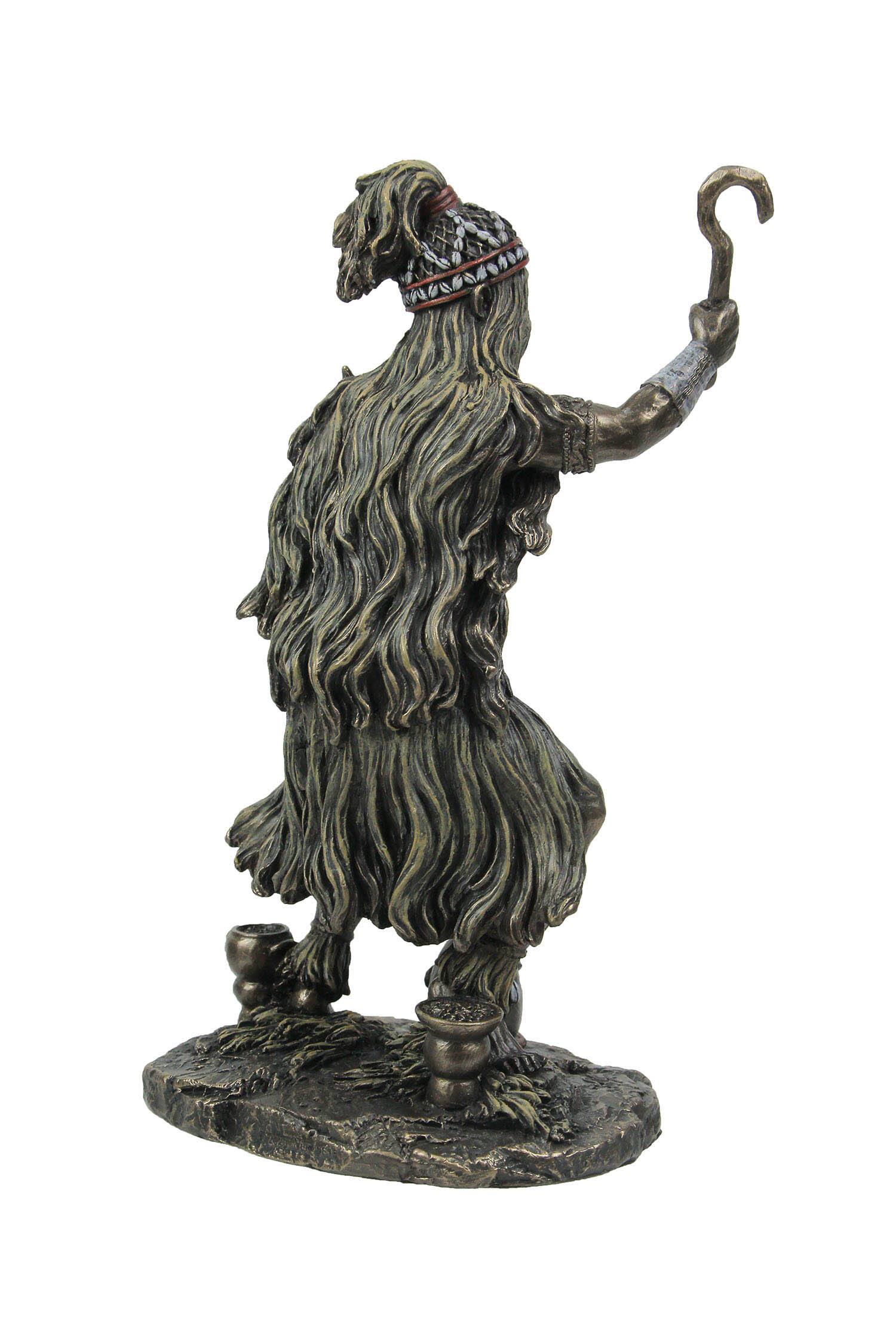 Alt View 2. Veronese Design - Bronzed Finish Babalu Aye Orisha of Health and Healing Statue 8.5 Inches Tall - Bronze.