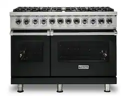 Viking - 5-Series Dual Fuel Self-Clean 48"W Sealed Burner Range - Antique Bronze - Front_Zoom