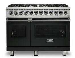 Viking - 5-Series Dual Fuel Self-Clean 48"W Sealed Burner Range - Antique Bronze