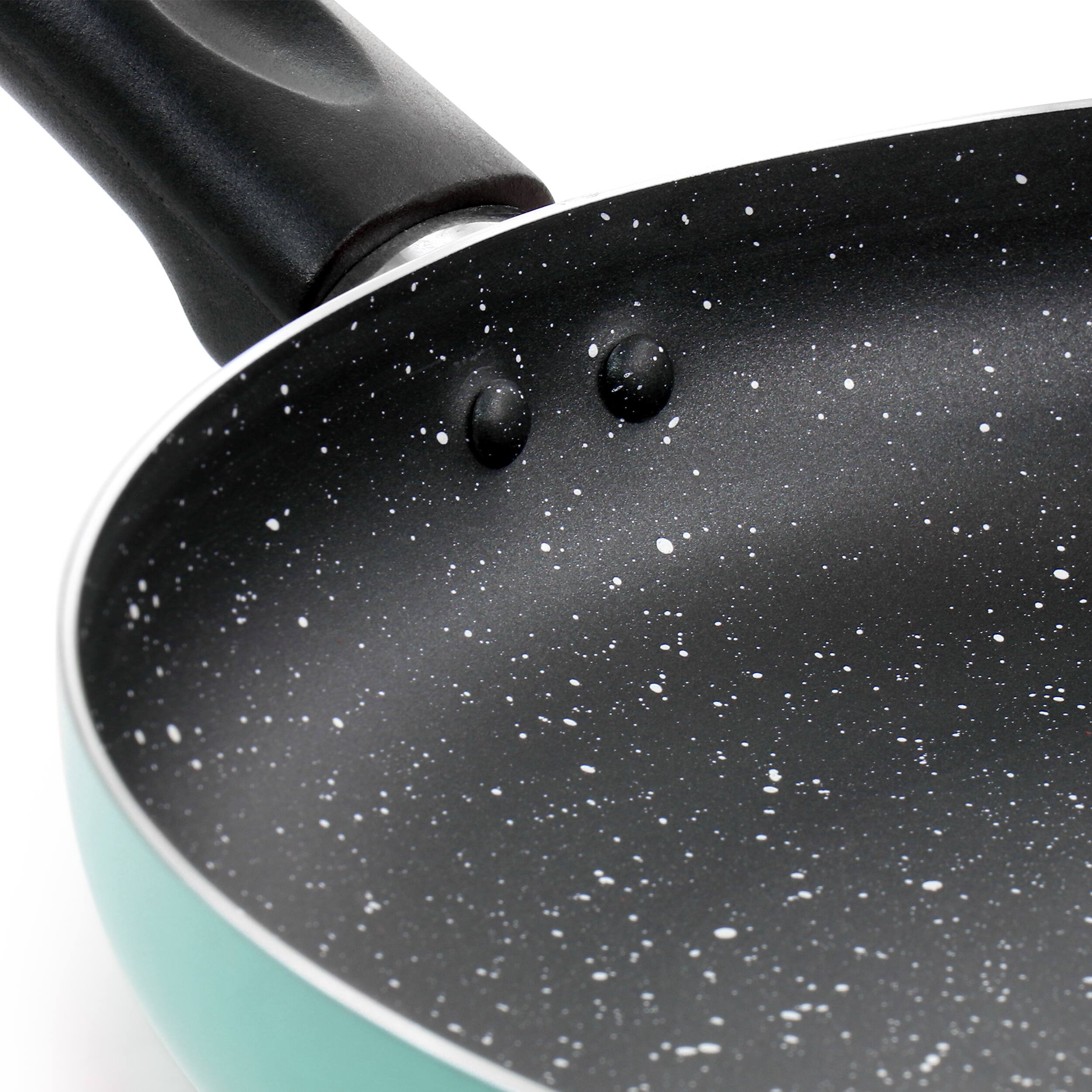 Alt View 3. Oster - Oster Luneta 9.5 Inch Aluminum Nonstick Frying Pan in Teal - Teal.
