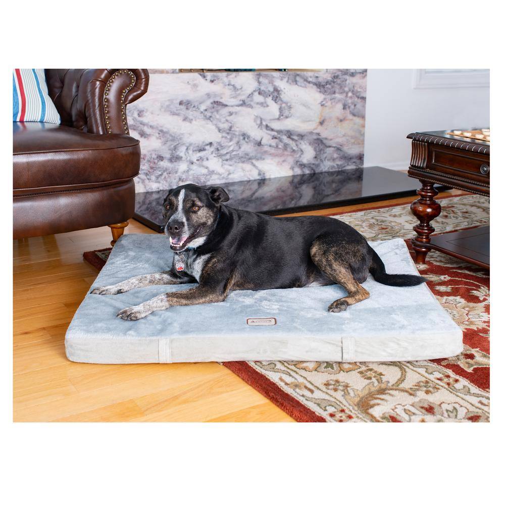 Alt View 2. Armarkat - Large Memory Foam Orthopedic Pet Bed Mat In Gray and Sage Green - Green.