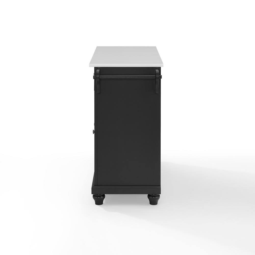 Crosley Furniture Cambridge Stone Top Full Size Kitchen Island/Cart ...