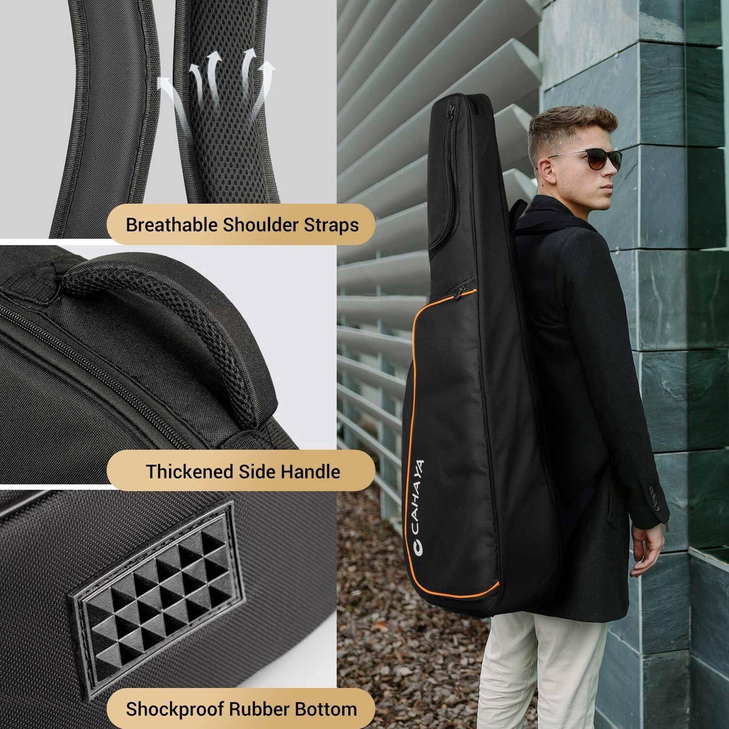 Breathable Shoulder Straps  
Thickened Side Handle  
Shockproof Rubber Bottom