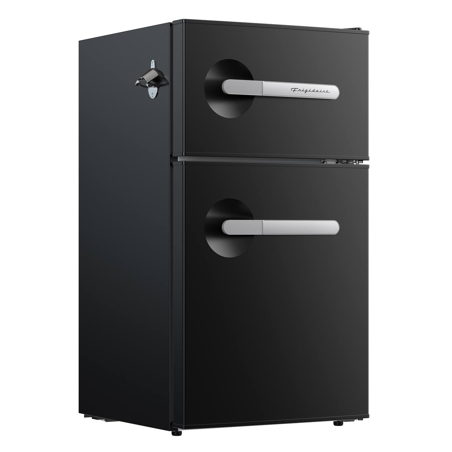 Alt View 2. Frigidaire - 3.1 Cu Ft 2-Door Retro Bar Refrigerator, Side Bottle Opener - Black.