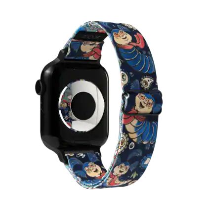 Front. ZOX - Who Me? Labyrinth NFC Smartwatch Band, 38/40/41mm - Navy.