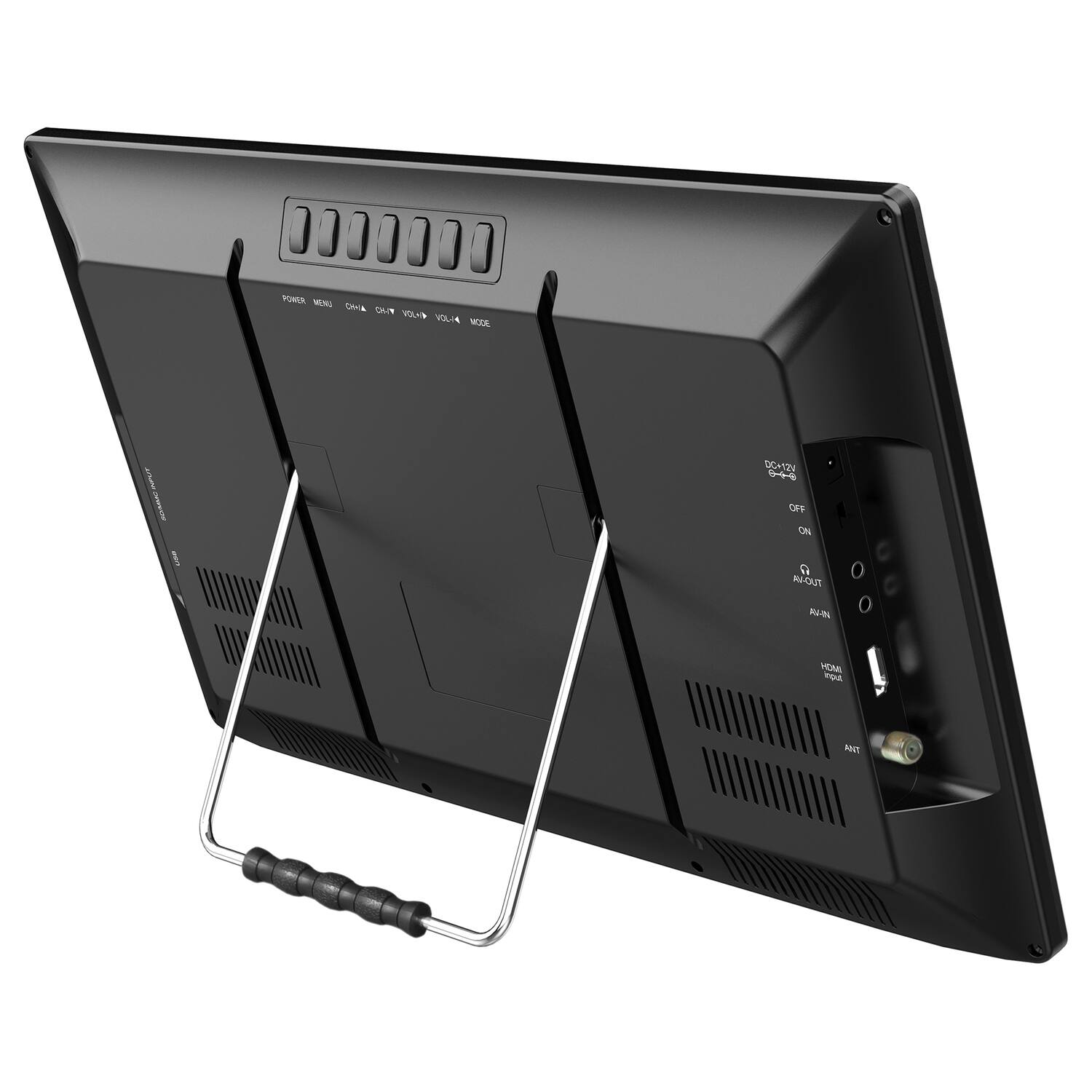 CO00000 POMA MN DGVI2 OF I Oe 1 AA-OUT -T YEM no Met

POWER MENU CH+ CH- VOL+ VOL- MODE

ANT

AUDIO OUT

RJ-45

MICROPHONE

OFF ON