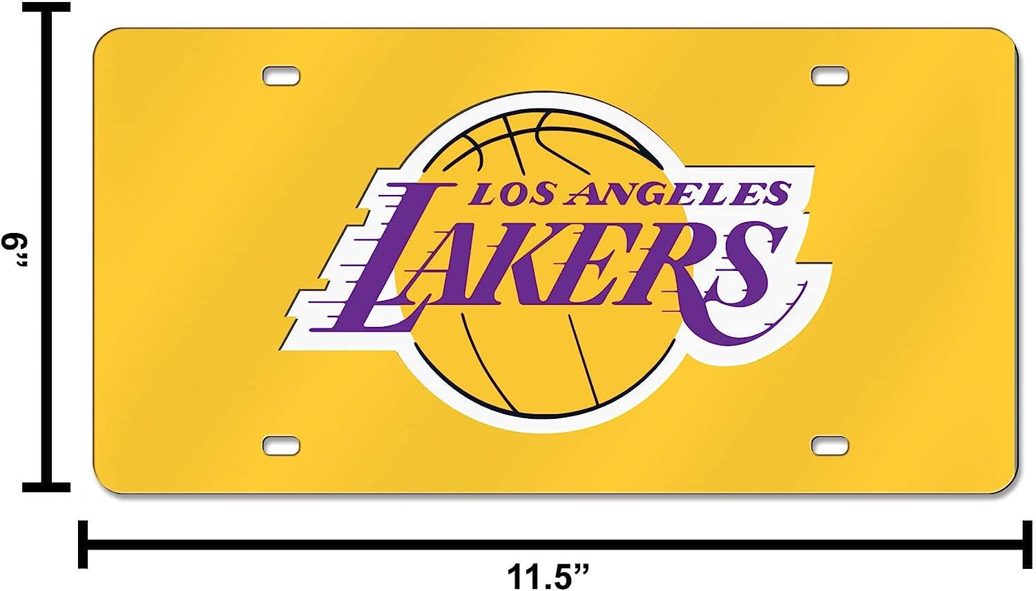6" x 11.5" Los Angeles Lakers