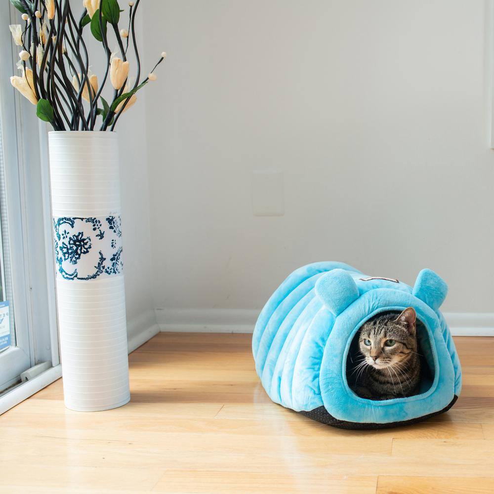 Alt View 1. Armarkat - Cat Bed Tube Shape - Blue.