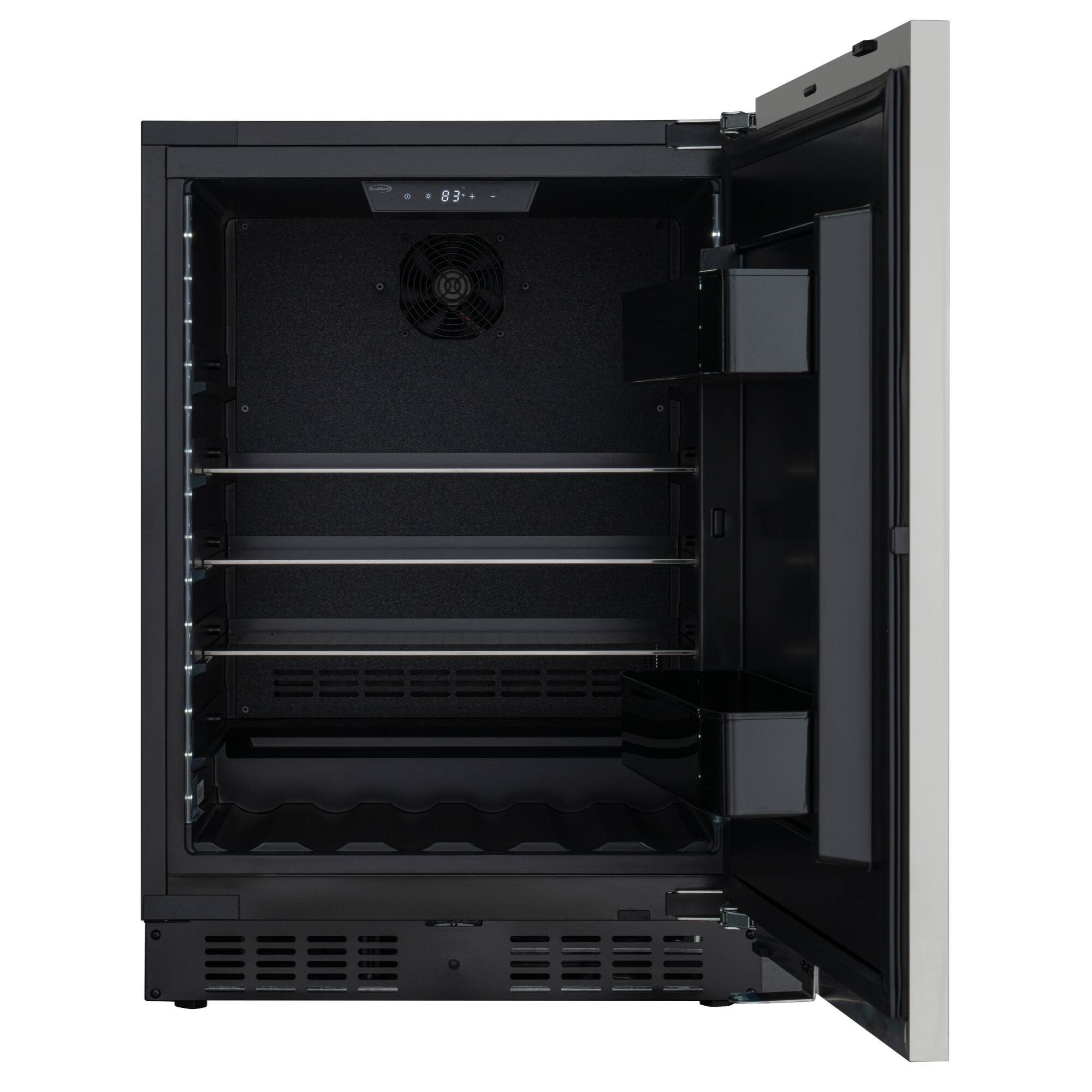 Alt View 4. Koolmore - 24 in. Panel Ready Compact Refrigerator, 5 cu. ft. in Black (KM-BIR5C-PR) - Black.