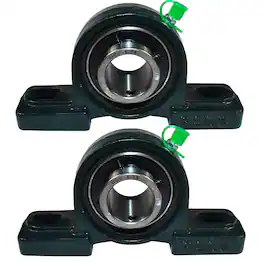 HQRP - UCP205-16 2-Bolt Pillow Block Bearings 1 in Bore Self-Aligning Solid Base, 2 Pack