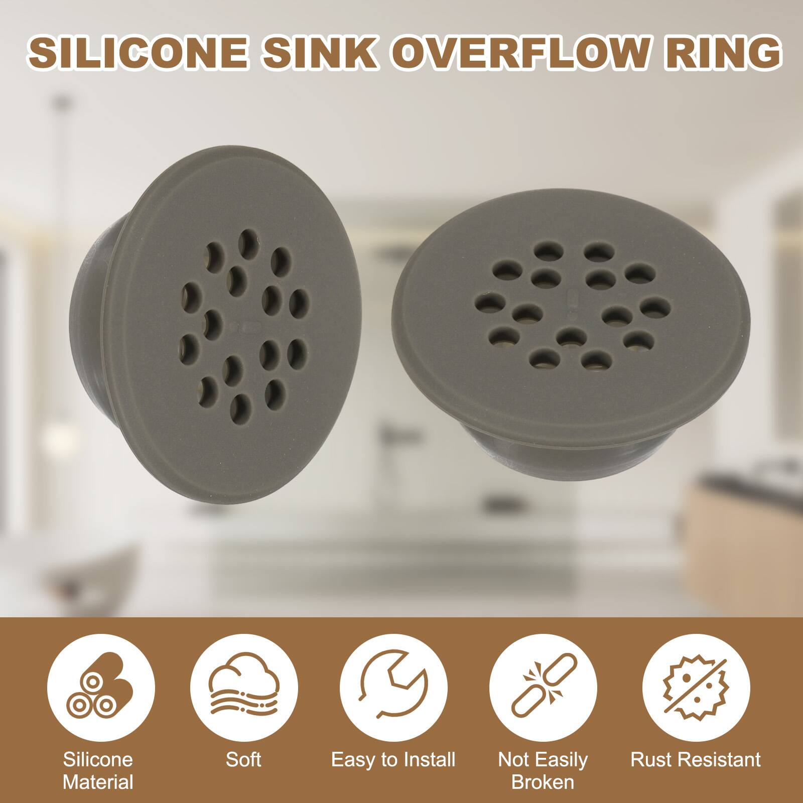 SILICONE SINK OVERFLOW RING

Silicone Material
Soft
Easy to Install
Not Easily Broken
Rust Resistant
