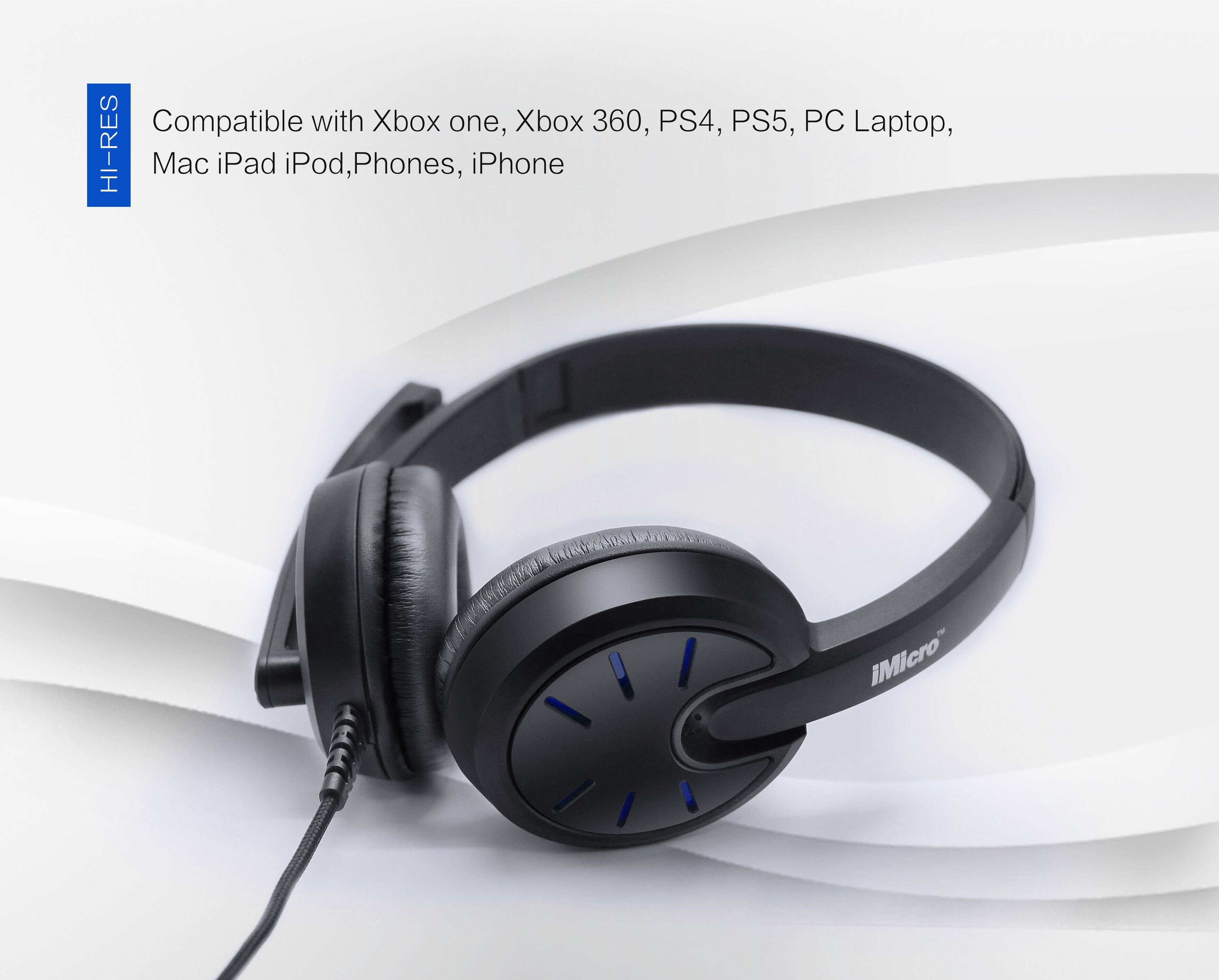 Compatible with Xbox one, Xbox 360, PS4, PS5, PC Laptop, Mac iPad iPod, Phones, iPhone